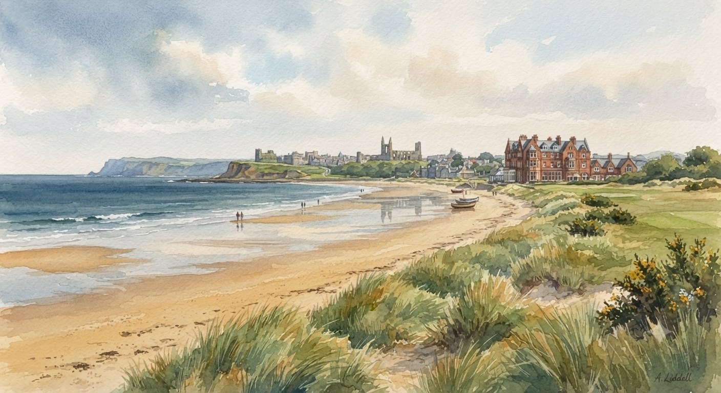 West Sands Beach — il respiro del tempo